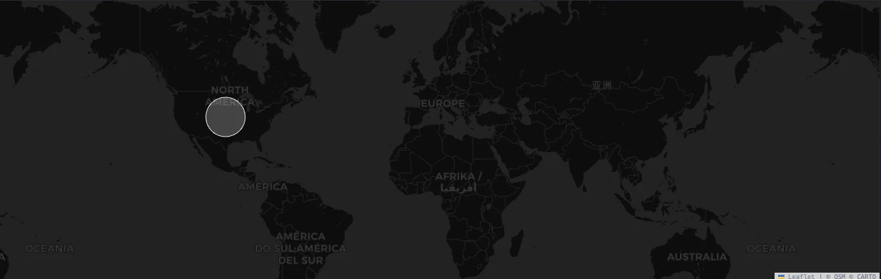 World map showing where a principal's signals originate.
